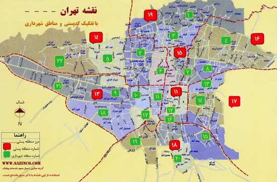 دانلود نقشه اتوکد تهران